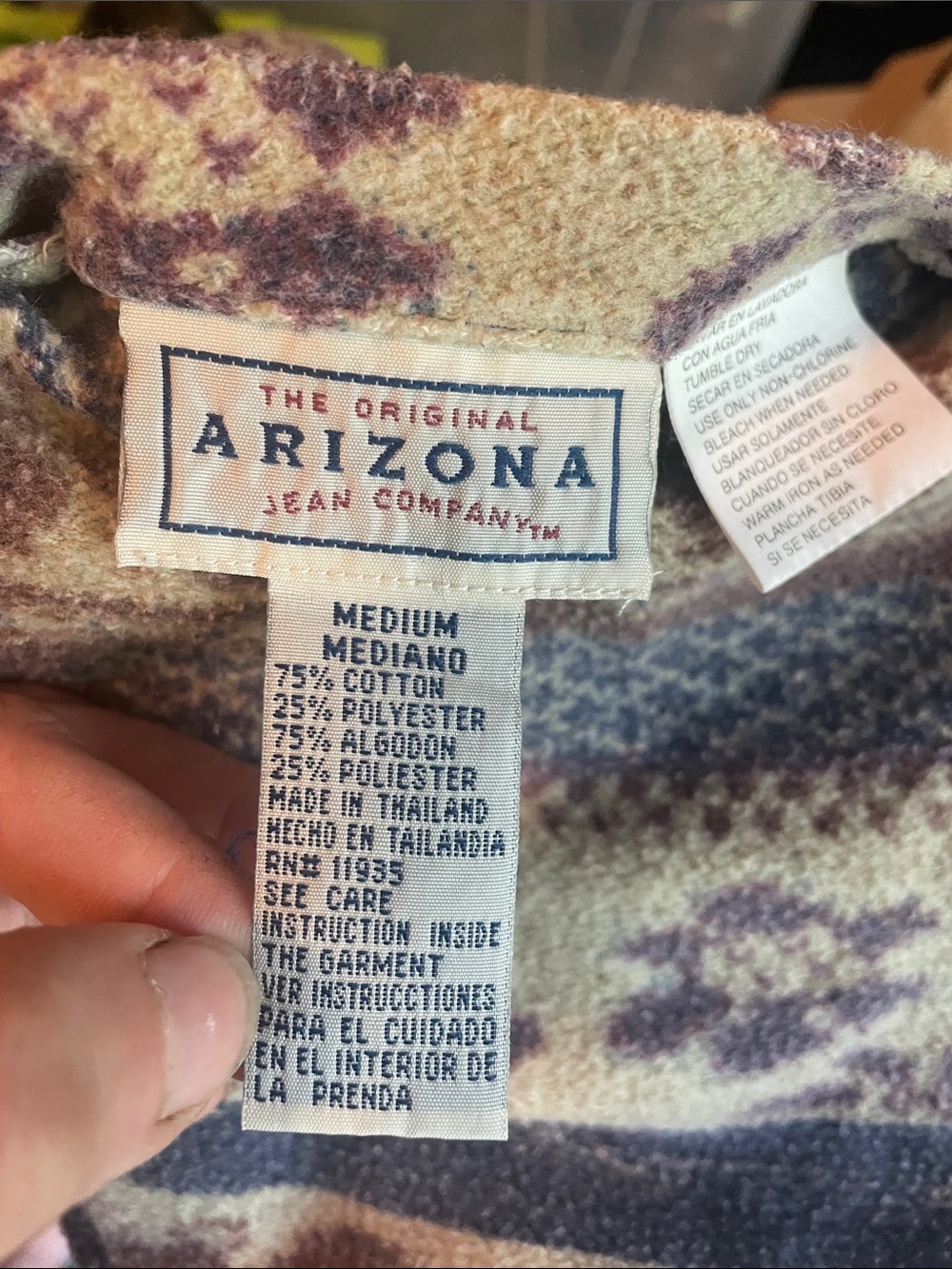 Vintage Arizona Jean Co Reversible Vest Button Front - Picture 16 of 16